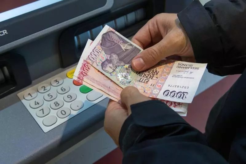 Distributeur de couronnes islandaises