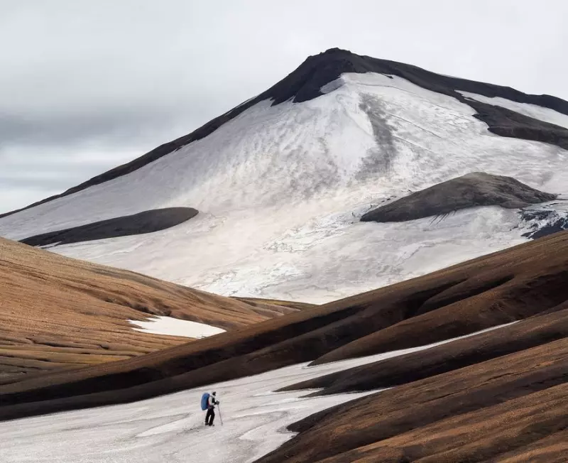 Paysage de randonnée en Islande
